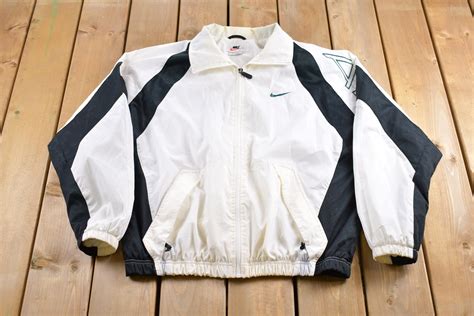 nike vintage jacke weiß